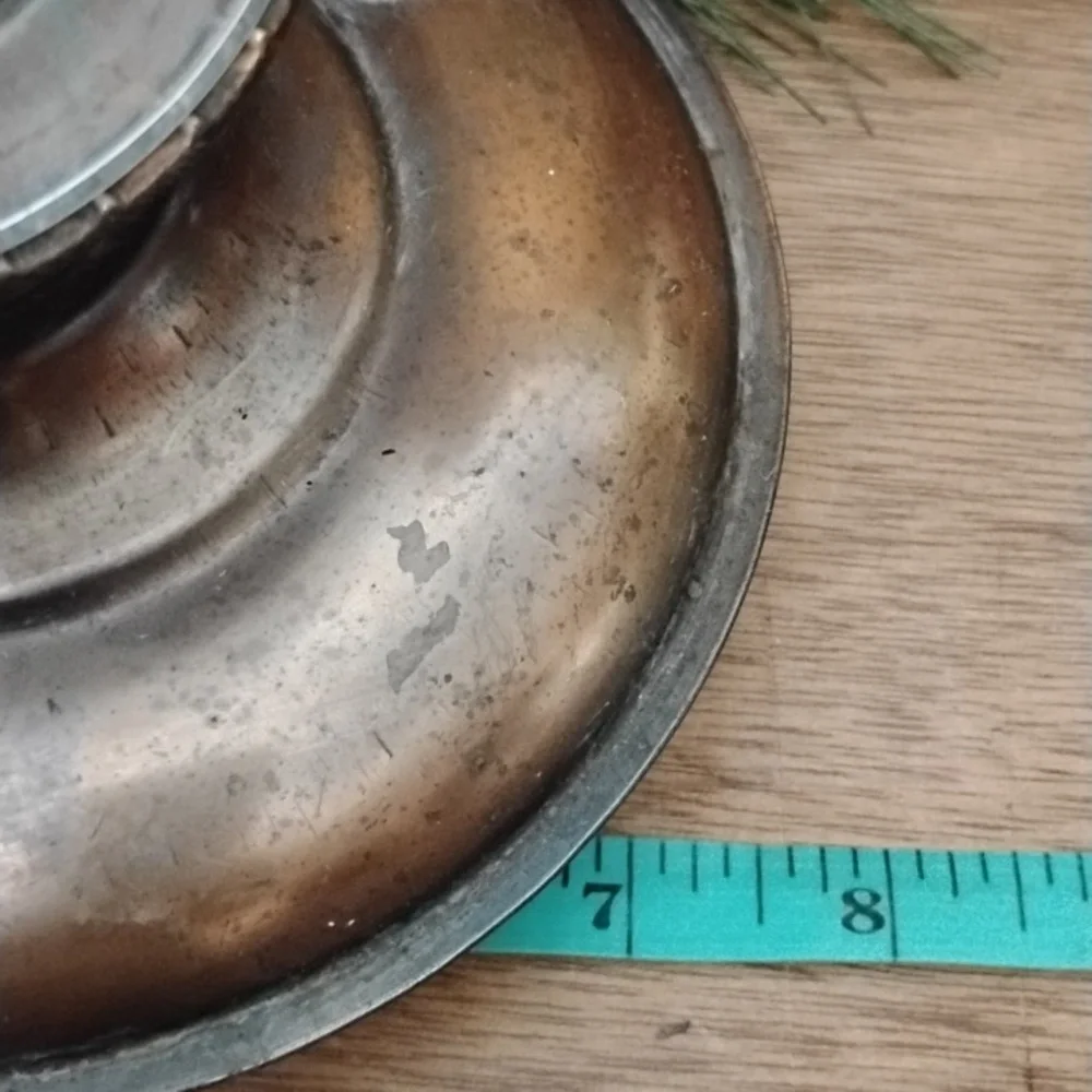 . Vintage Lamplight Farms Copper Hurricane Lamp Lantern - Oil Lantern with Wick